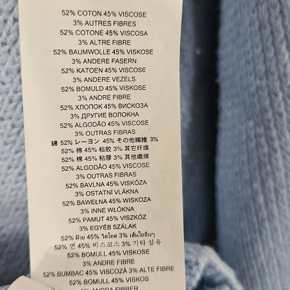 Michael Kors blue cotton cable knit sweater dress Womens Large - Picture 8 of 8